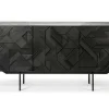 Anrichte Graphic Teak schwarz B 168 cm