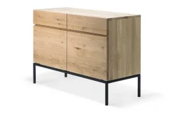 Anrichte Ligna Eiche schwarz B 110 cm