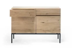 Anrichte Ligna Eiche schwarz B 110 cm