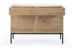 Anrichte Ligna Eiche schwarz B 110 cm