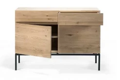 Anrichte Ligna Eiche schwarz B 110 cm