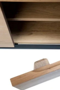 Anrichte Ligna Eiche schwarz B 165 cm
