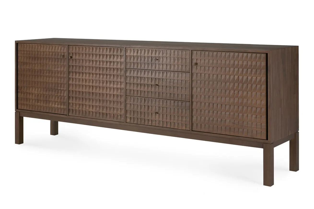 Anrichte Sono Teak lackiert B 228 cm