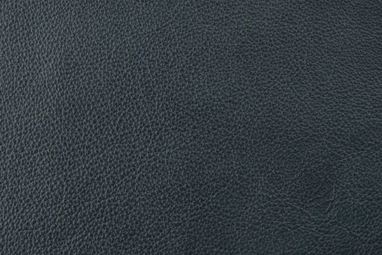 Armlehnstuhl mit Drehfunktion Leder blau
