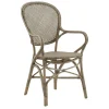 Armlehnstuhl Rossi Rattan taupe