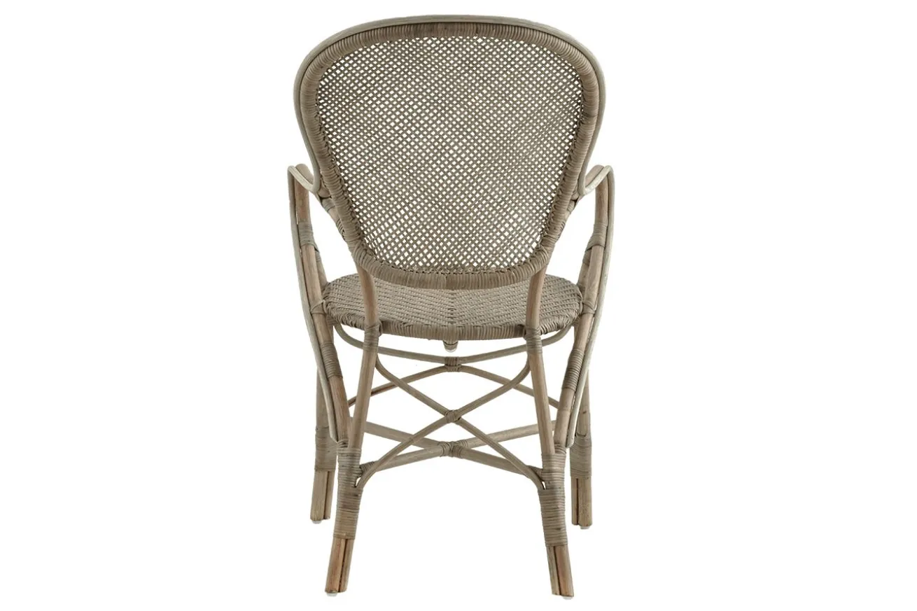 Armlehnstuhl Rossi Rattan taupe