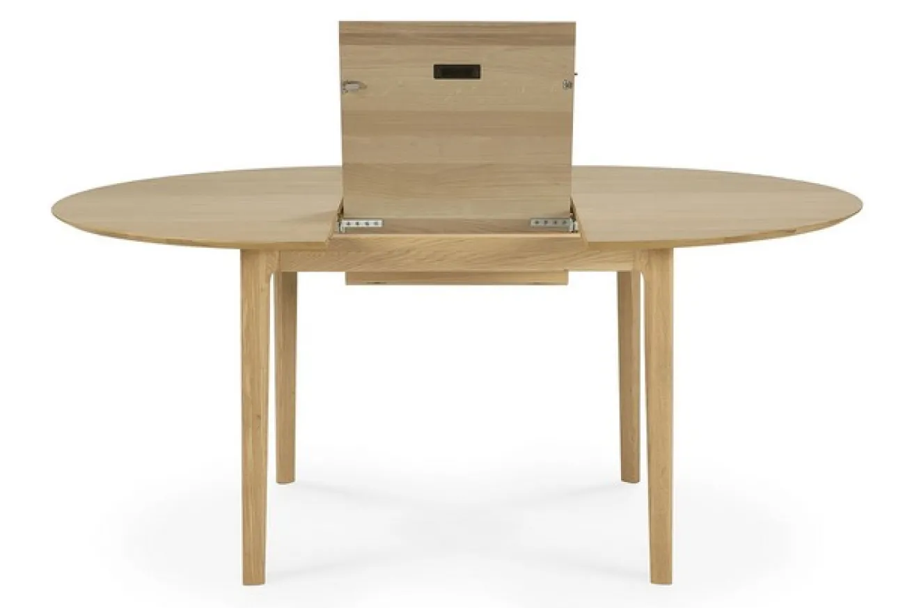Ausziehtisch Bok Eiche natur D 129 cm