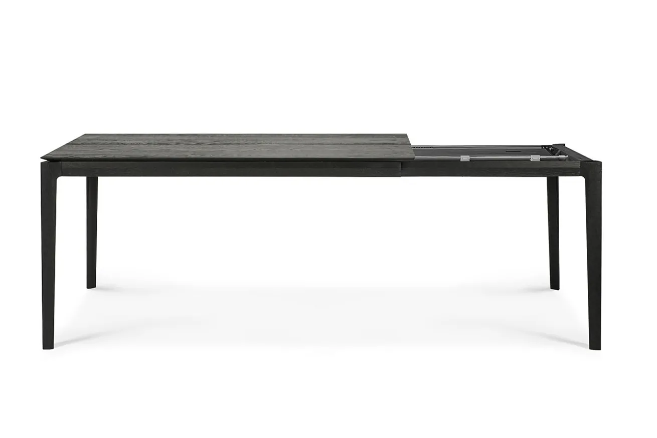 Ausziehtisch Bok Eiche schwarz 140 cm