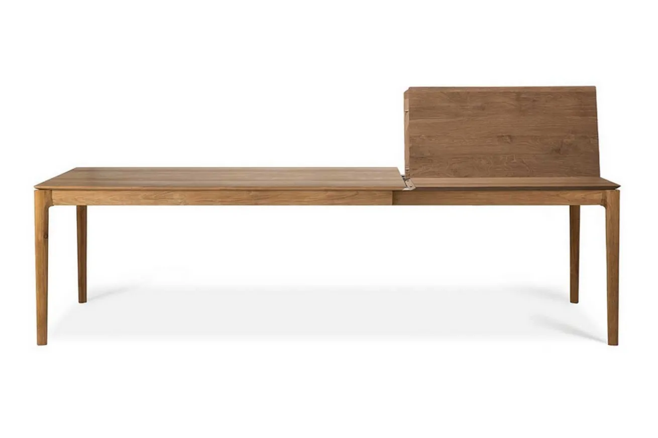 Ausziehtisch Bok Teak massiv B 160 cm