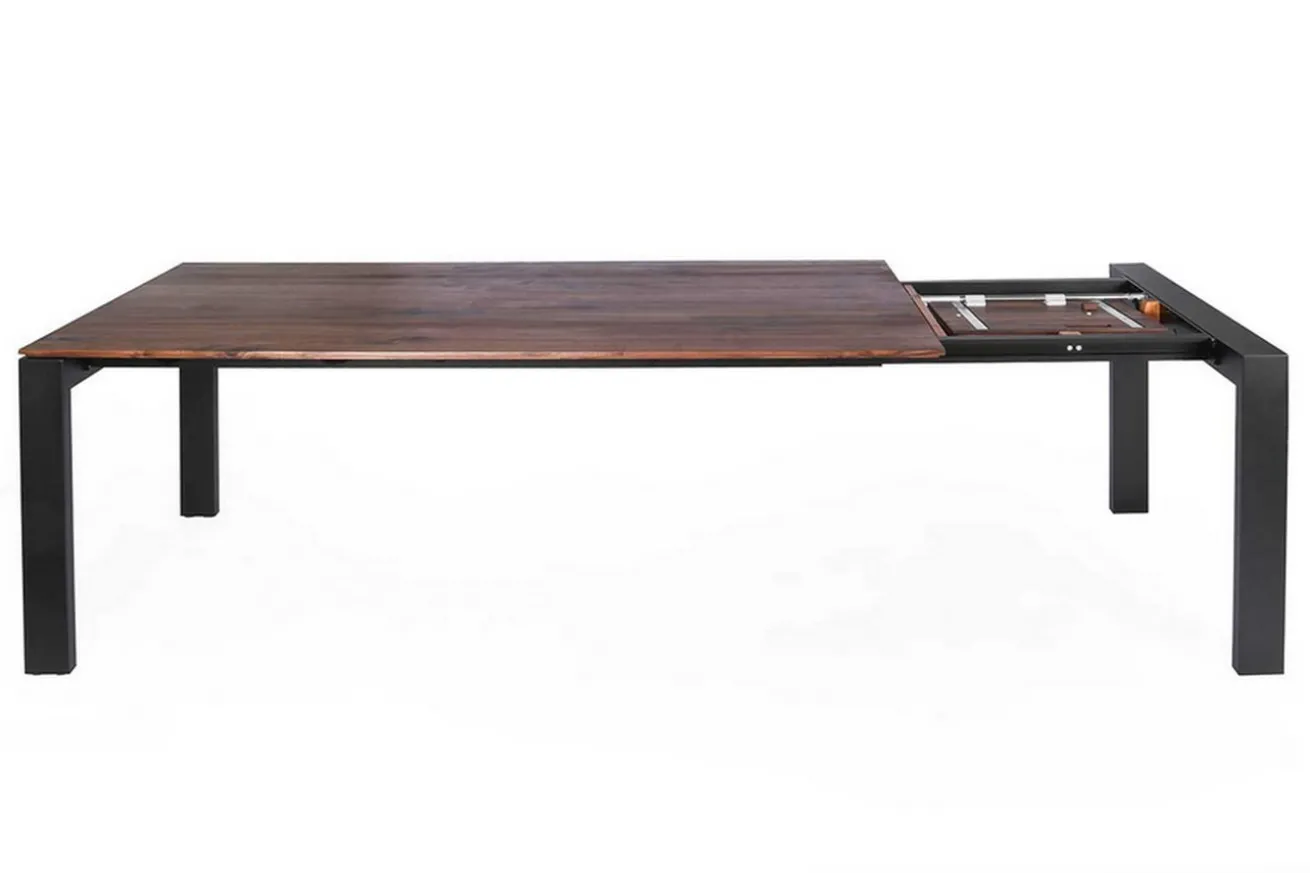 Ausziehtisch Deno Massivholz Nussbaum 140-190 konfigurierbar