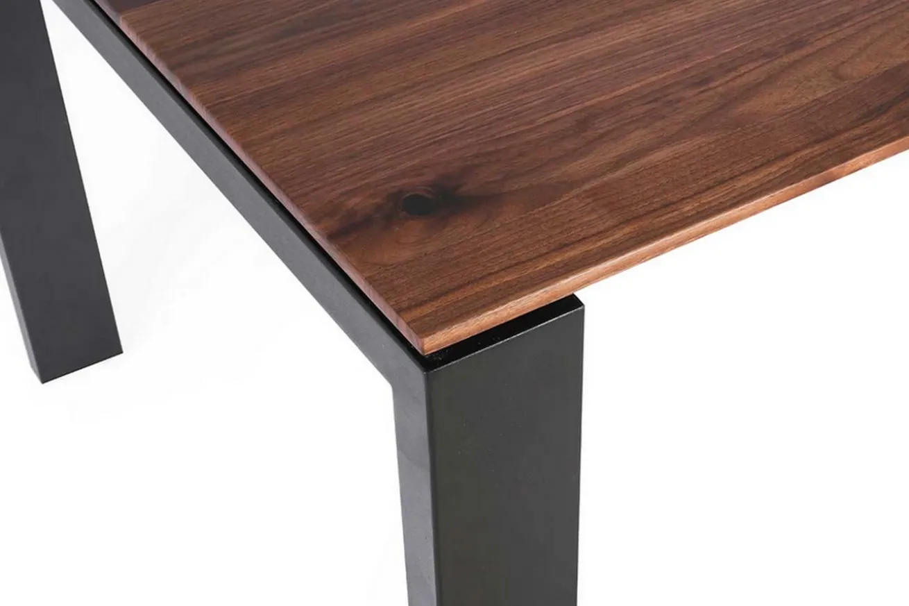 Ausziehtisch Deno Massivholz Nussbaum 140-190 konfigurierbar