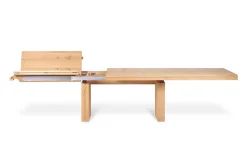 Ausziehtisch Double Eiche massiv 200-300 cm