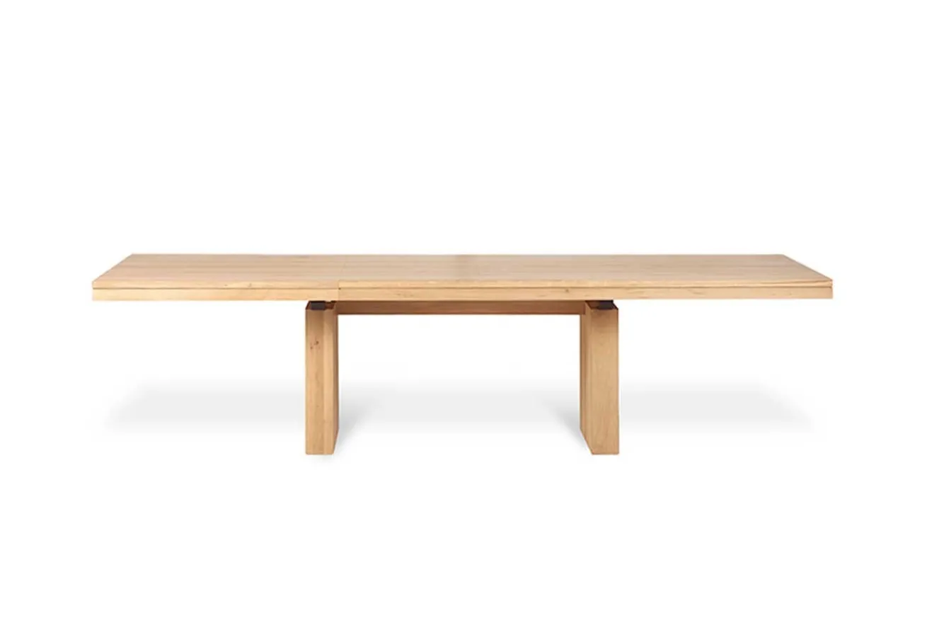 Ausziehtisch Double Eiche massiv 200-300 cm