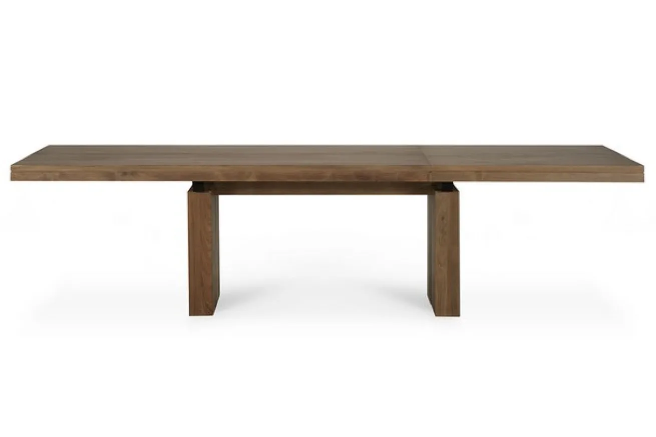 Ausziehtisch Double Teak massiv B 200 cm