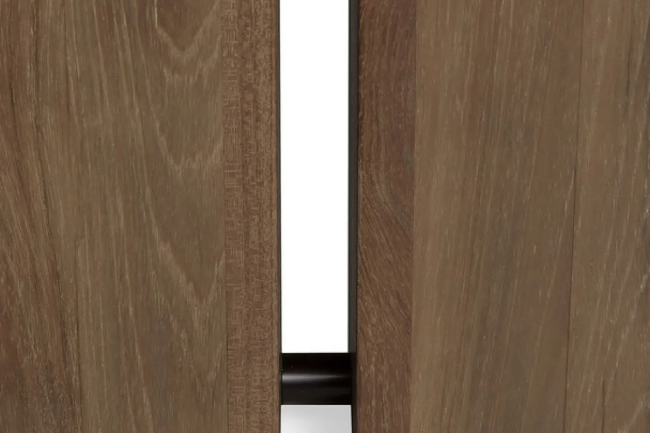 Ausziehtisch Double Teak massiv B 200 cm