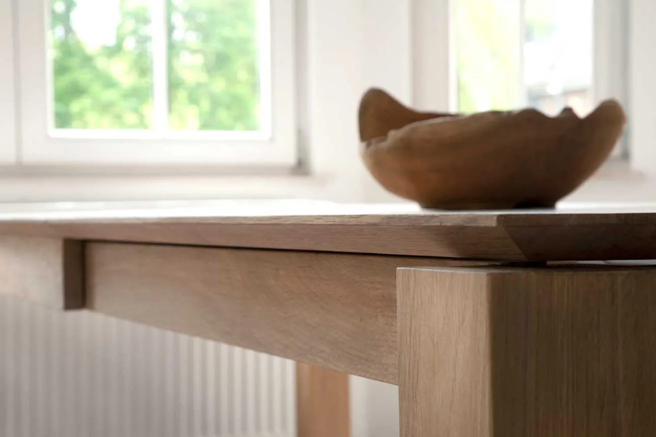 Ausziehtisch Slice Eiche massiv 140 cm