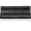 Bank D-light 3-Sitzer Leder schwarz