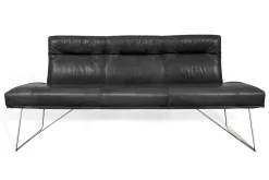Bank D-light 3-Sitzer Leder schwarz