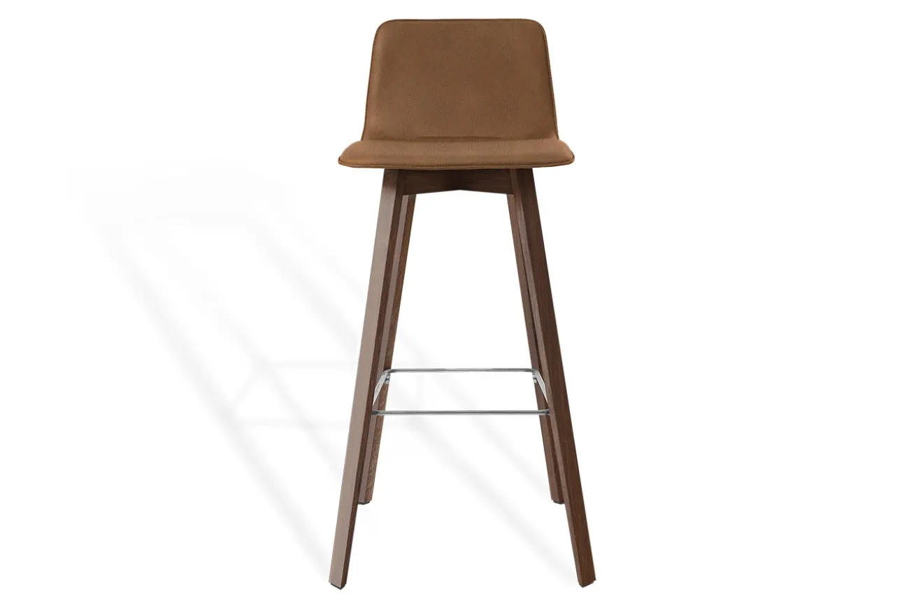 Barhocker Maverick Leder braun H 106 cm