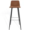 Barhocker Maverick Leder braun H 106 cm