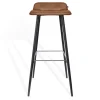 Barhocker Maverick Leder braun H 93 cm