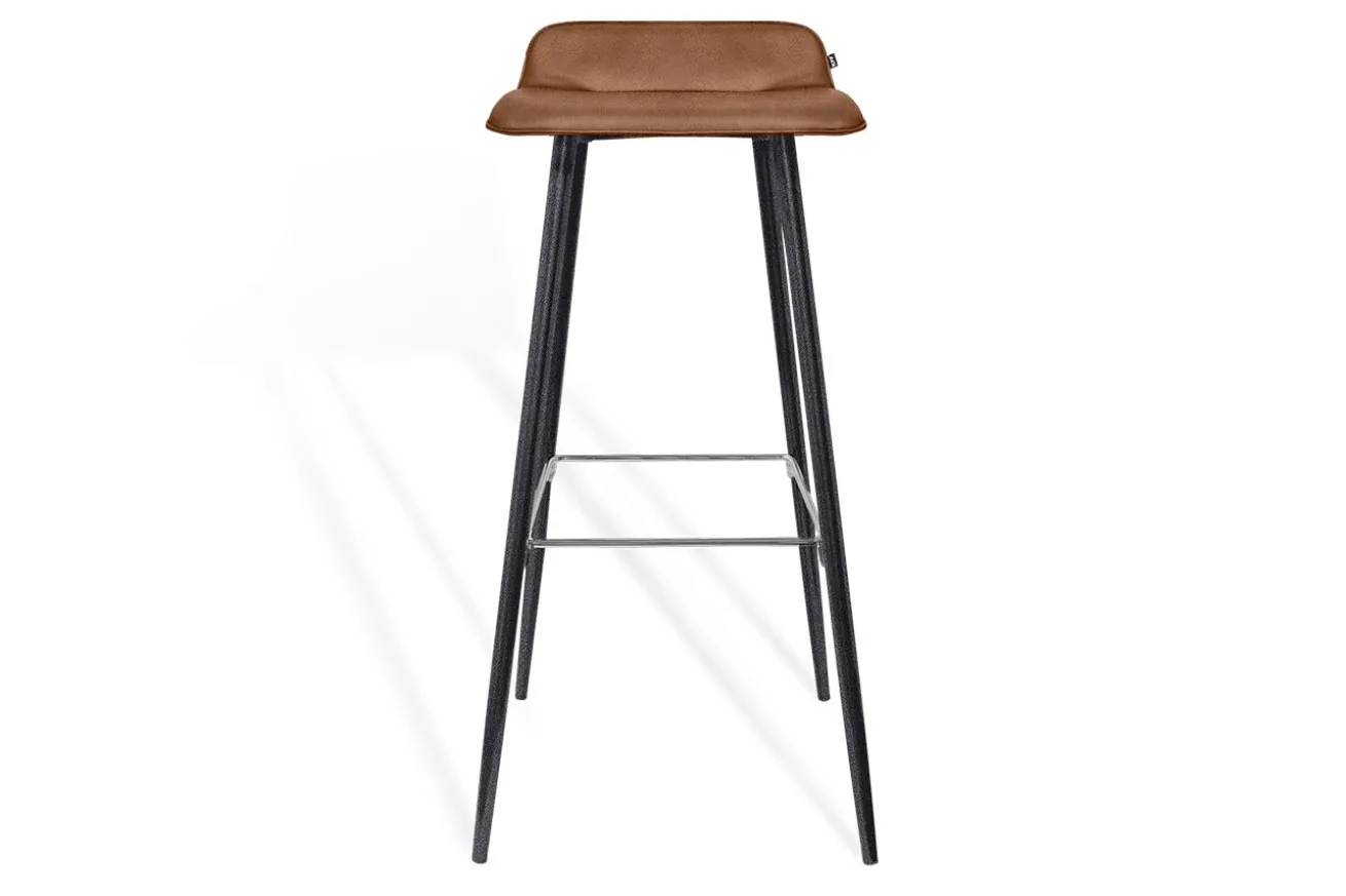 Barhocker Maverick Leder braun H 93 cm