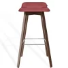 Barhocker Maverick Leder rot H 93 cm