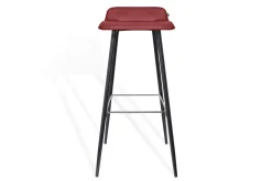 Barhocker Maverick Leder rot H 93 cm