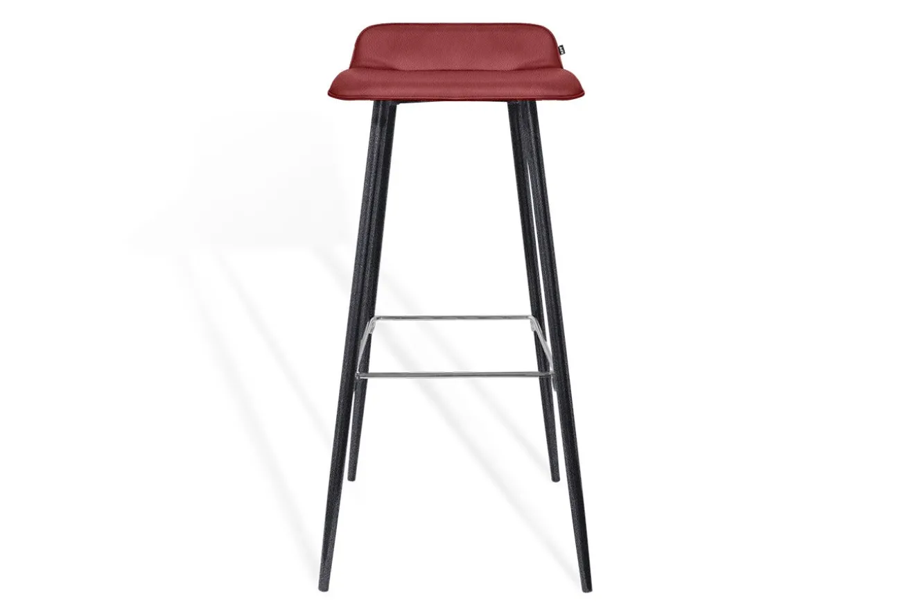 Barhocker Maverick Leder rot H 93 cm