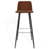 Barhocker Maverick Stoff braun H 106 cm