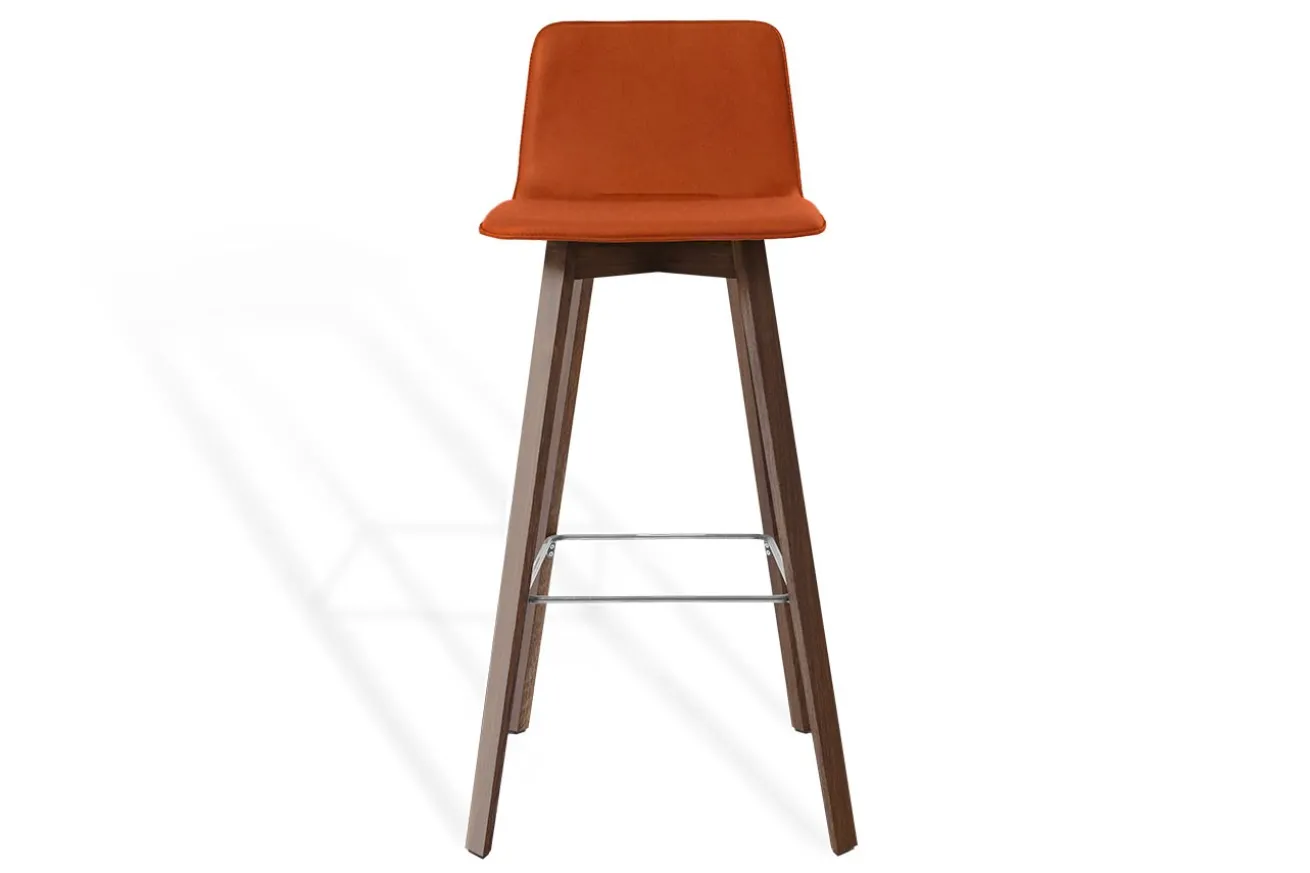 Barhocker Maverick Stoff orange H 106 cm