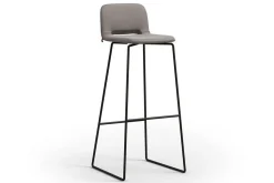 Barhocker Stoff grau sh 84 cm