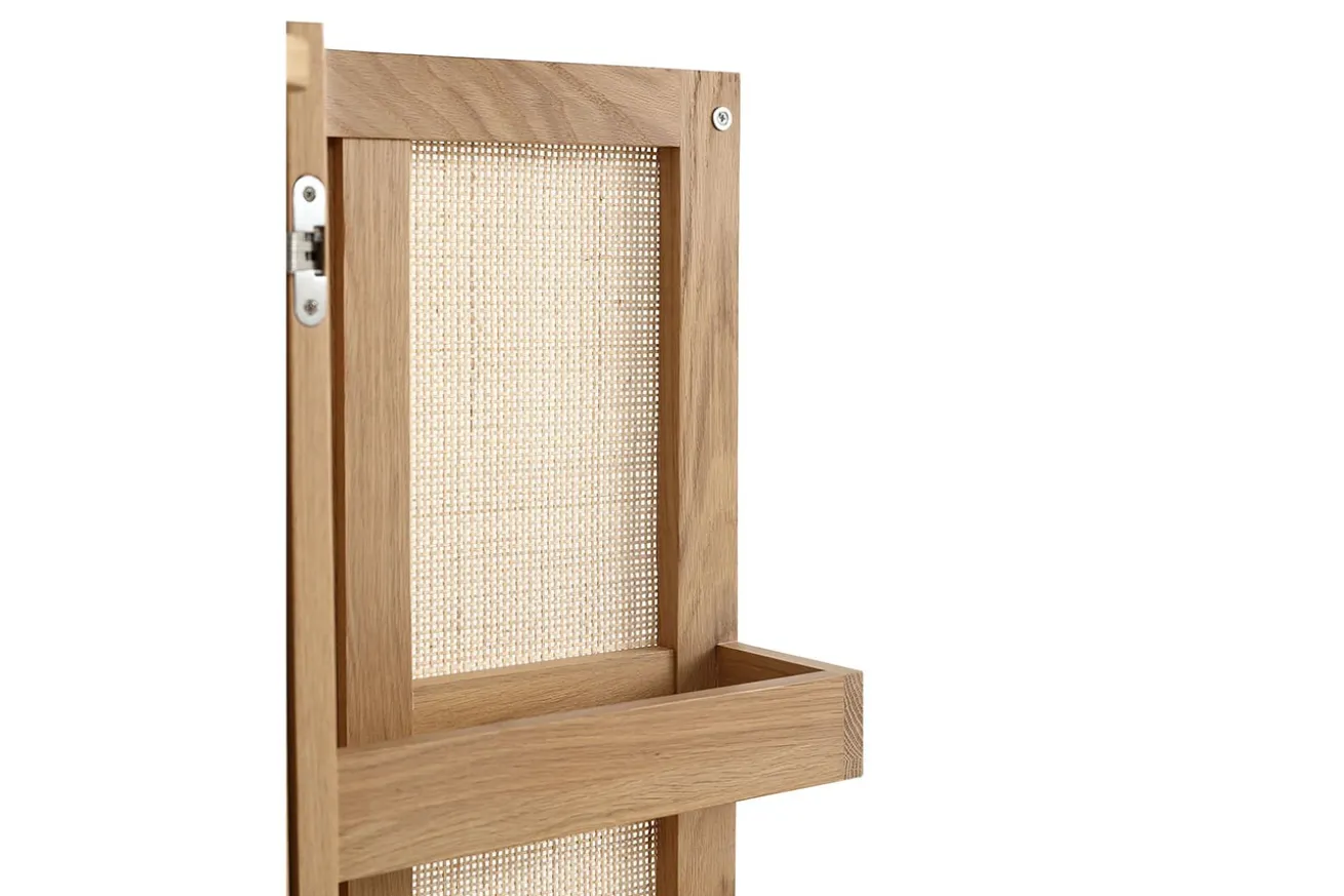 Barschrank Vienna mit Rattangeflecht H 162 cm