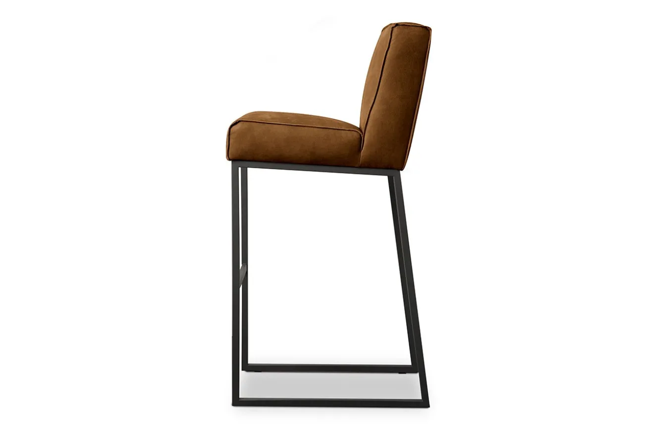 Barstuhl Zonda Leder Medium cognac