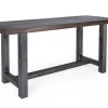 Bartisch astige Eiche Massivholz gerade Kante 230*85*108 cm