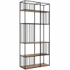 Bücherregal Barra Teak-Metall B 95 cm