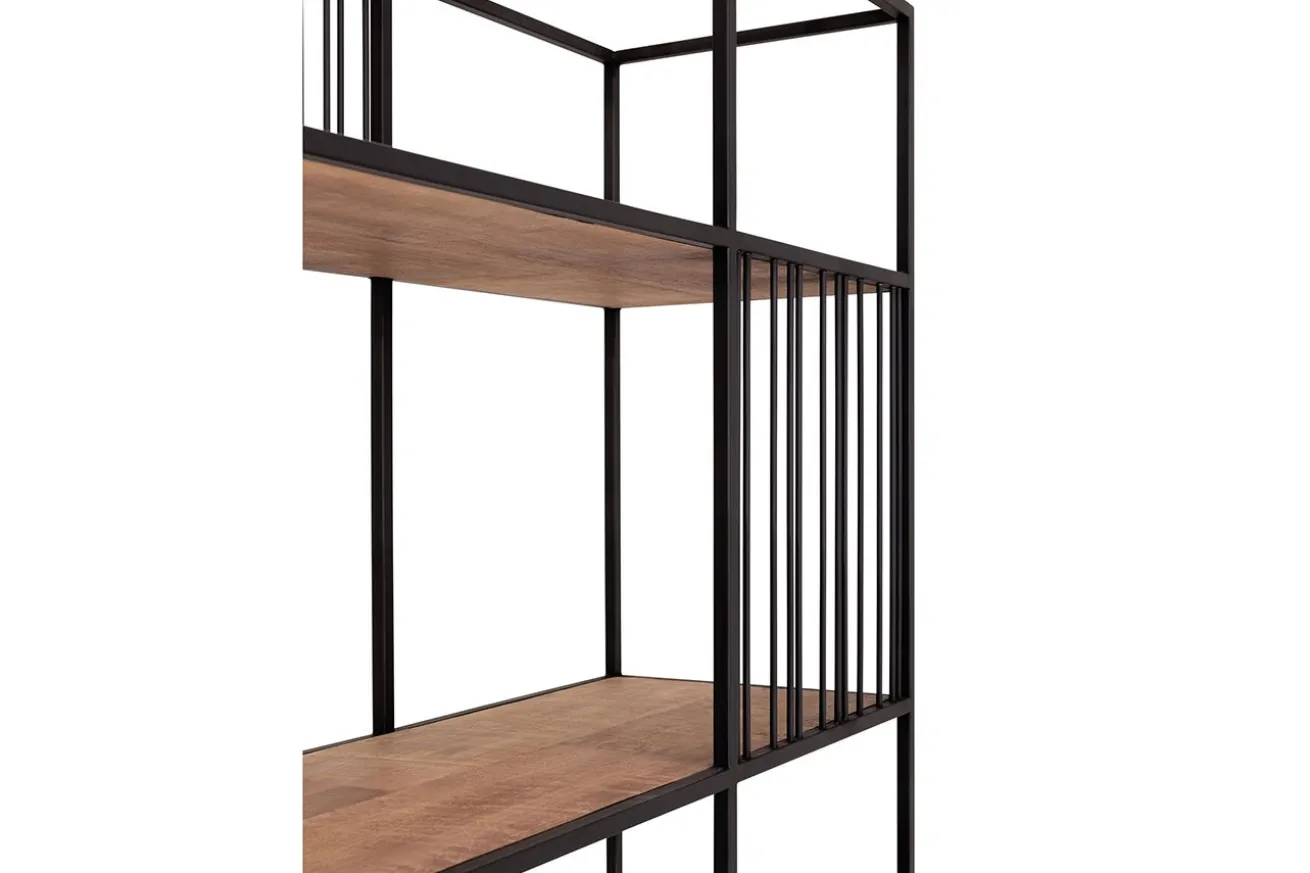 Bücherregal Barra Teak-Metall B 95 cm
