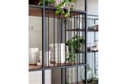 Bücherregal Barra Teak-Metall B 95 cm