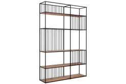 Bücherregal Barra Teak-Metall B 140 cm