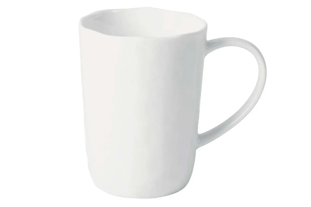Becher Porcelino weiß H 11cm
