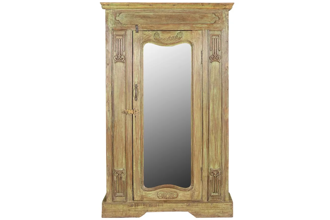 Beistellschrank Vintage gelb