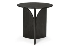 Beistelltisch Fin Teak schwarz