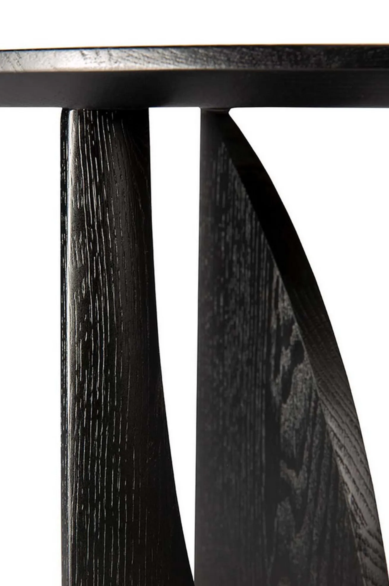 Beistelltisch Geometric Eiche schwarz