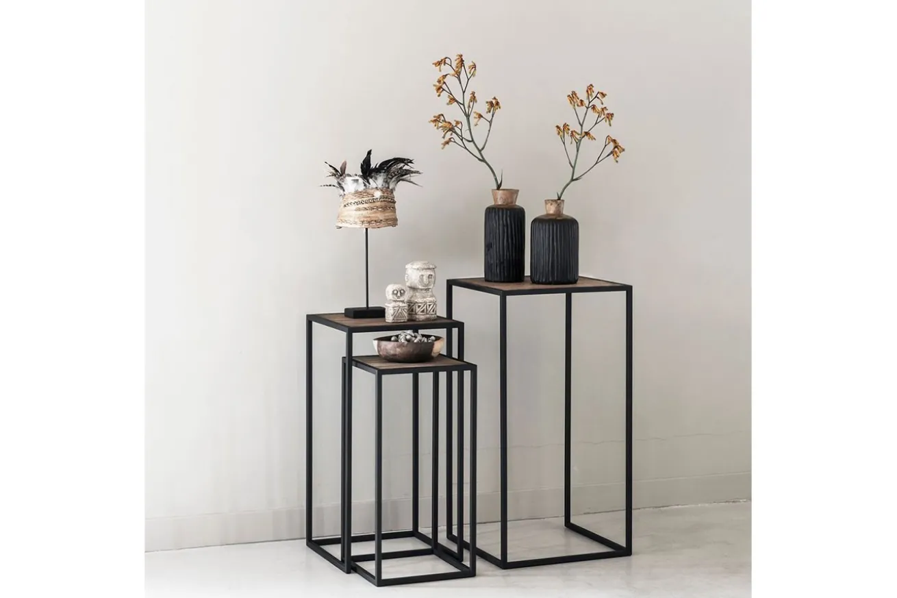 Beistelltisch Highlight 3er Set natur