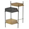 Beistelltisch Industrial Metall Marmor H 61cm