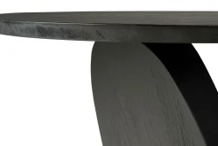 Beistelltisch Oblic Teak schwarz
