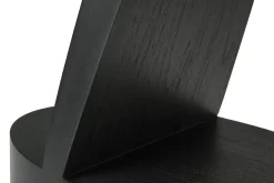Beistelltisch Oblic Teak schwarz