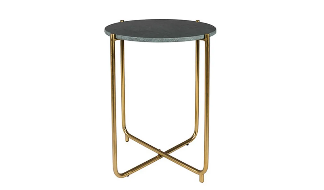 Beistelltisch rund Marmor grün h 54 cm