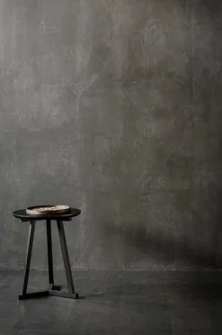 Beistelltisch Tripod Eiche schwarz