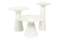 Beistelltisch Vicky recycled H 45 cm weiss